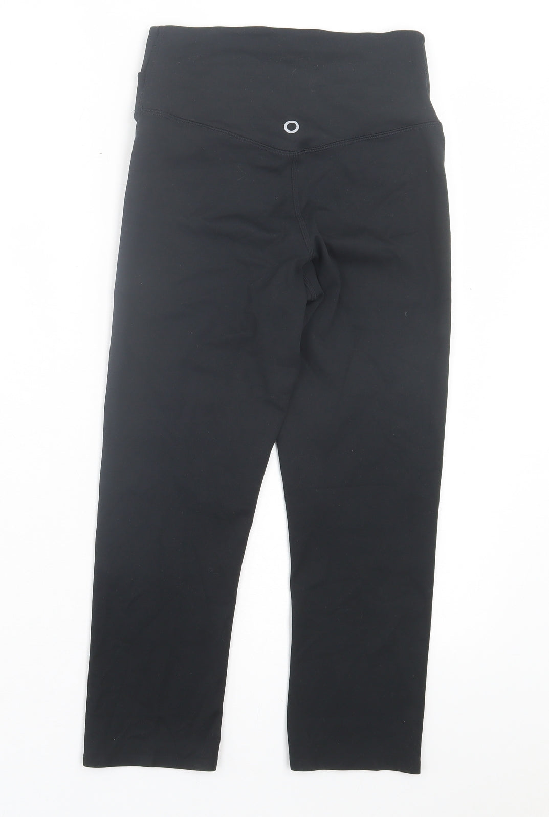 Marks and Spencer Womens Black Polyester Cropped Leggings Size 8 L19 in Regular Pullover