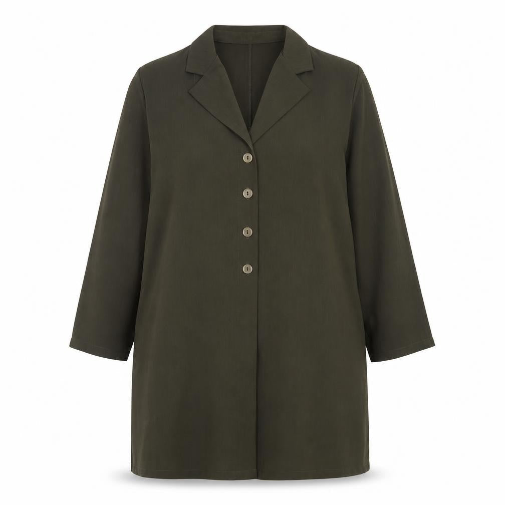 ELVI Womens Green Jacket Size 16 Button