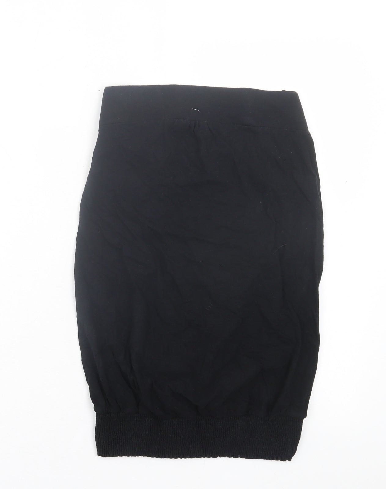 NEXT Womens Black Cotton Basic Blouse Size 10 Off the Shoulder
