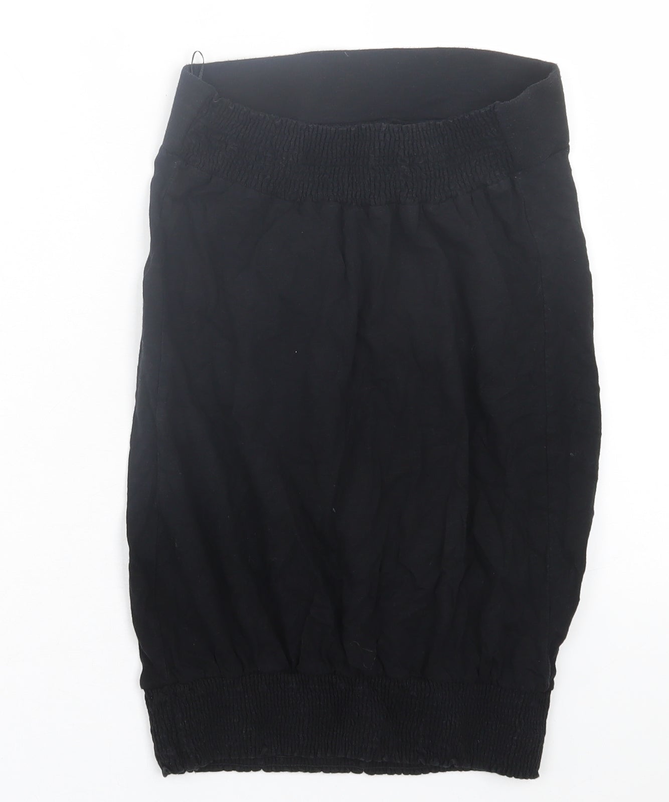 NEXT Womens Black Cotton Basic Blouse Size 10 Off the Shoulder