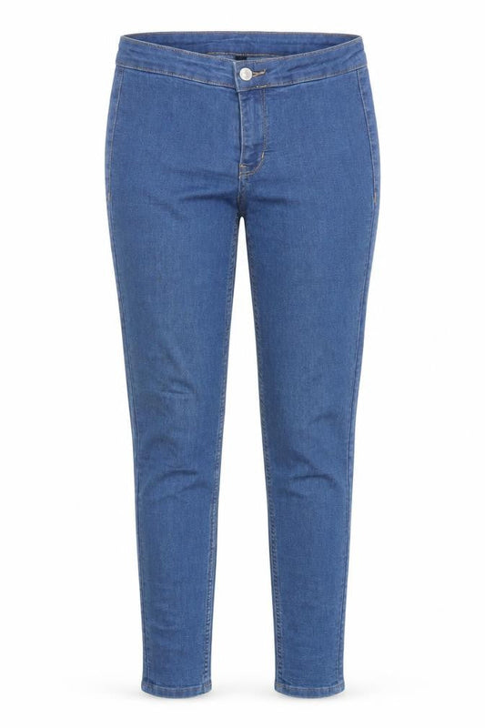 Divided Womens Blue Cotton Skinny Jeans Size 6 L27 in Regular Button