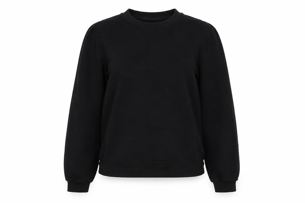 H&M Womens Black Polyester Pullover Sweatshirt Size S Pullover