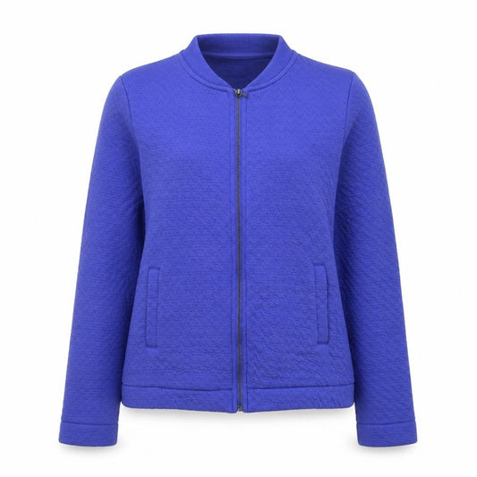 Marks and Spencer Womens Blue Polyester Full Zip Hoodie Size 8 Zip