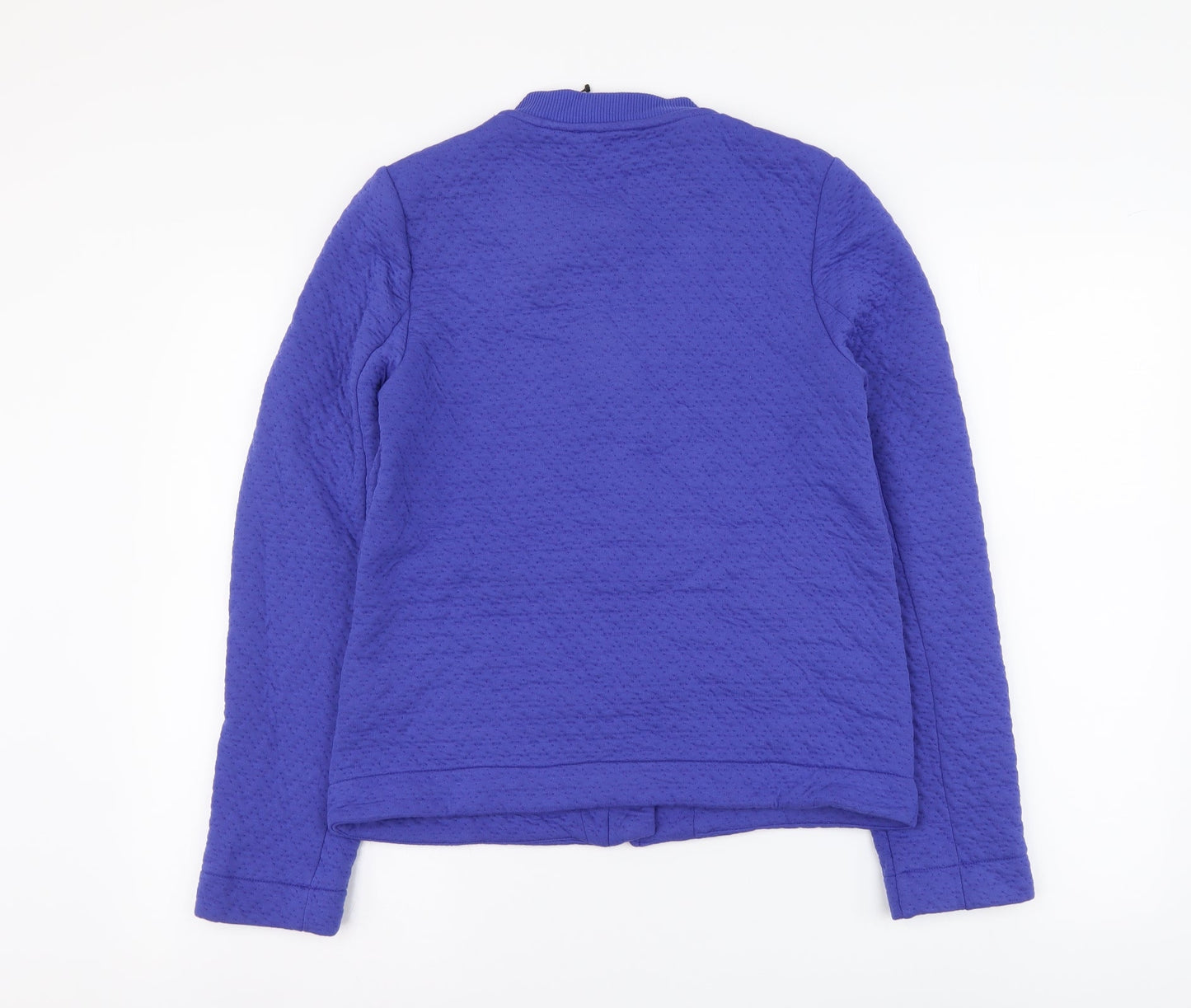 Marks and Spencer Womens Blue Polyester Full Zip Hoodie Size 8 Zip