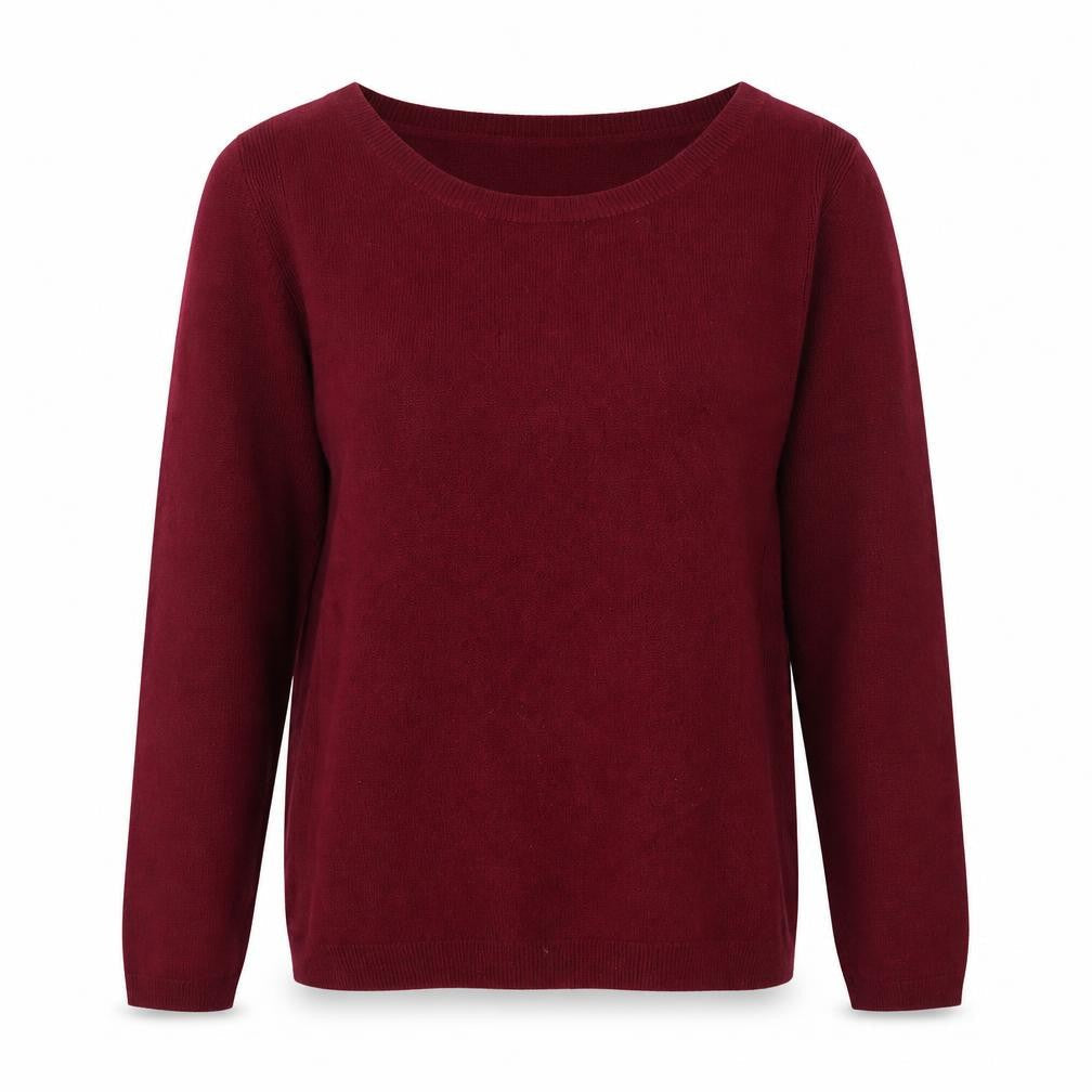 Marks & Spencer Womens Red Round Neck Acrylic Pullover Jumper Size 8