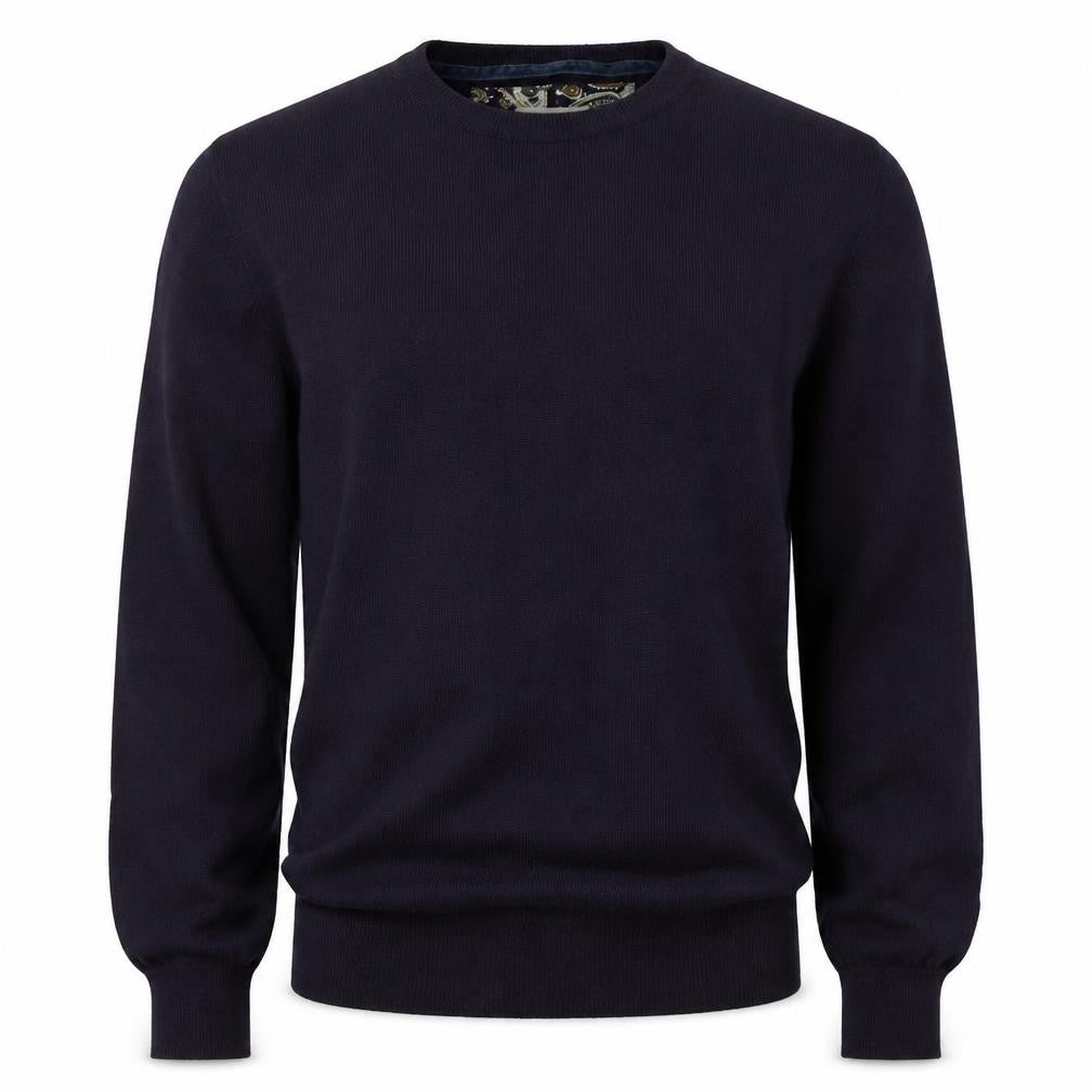 River Island Mens Purple Round Neck Acrylic Pullover Jumper Size M