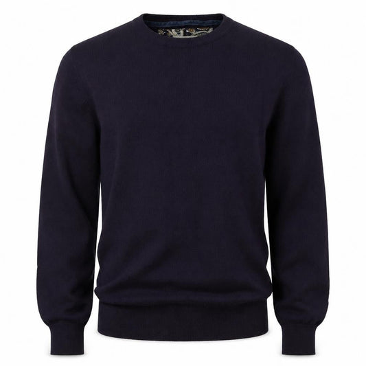 River Island Mens Purple Round Neck Acrylic Pullover Jumper Size M