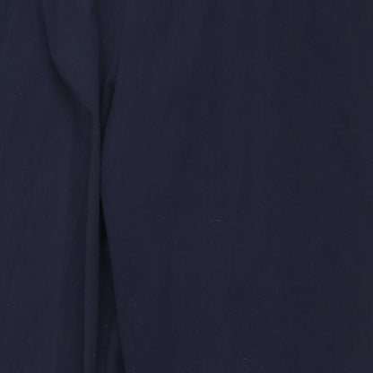 Autonomy Womens Blue Polyester Trousers Size 16 L28 in Regular Drawstring