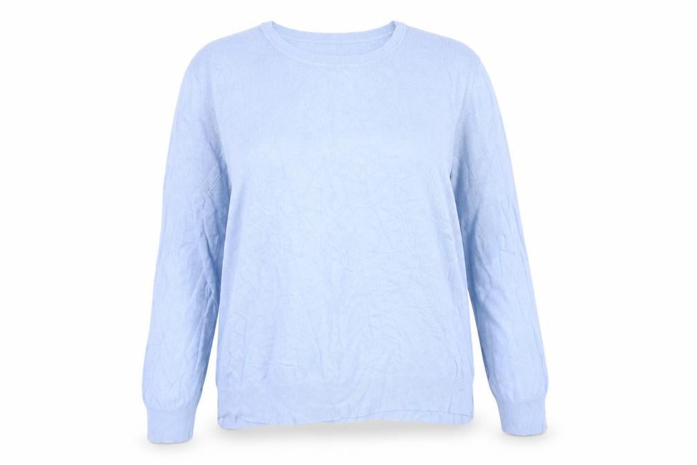 George Womens Blue Round Neck Viscose Pullover Jumper Size 20