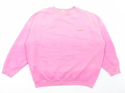 Loosethreads Womens Pink Polyester Pullover Sweatshirt Size 8 Pullover