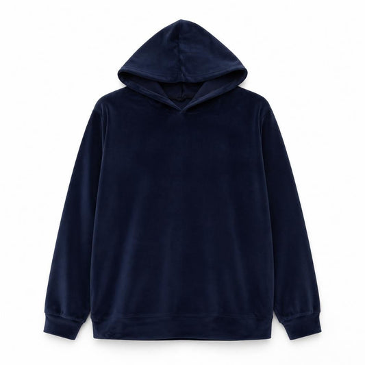 Womens Blue Polyamide Pullover Hoodie Size S Pullover