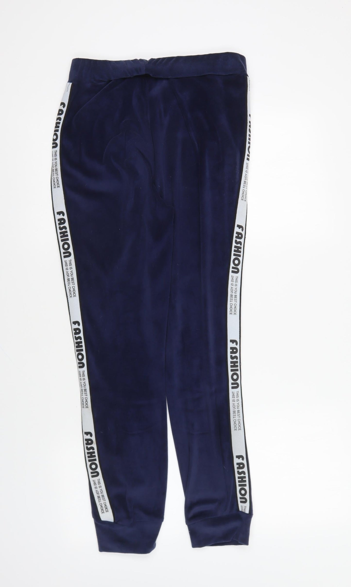 Preworn Womens Blue Polyamide Jogger Trousers Size S L25 in Regular