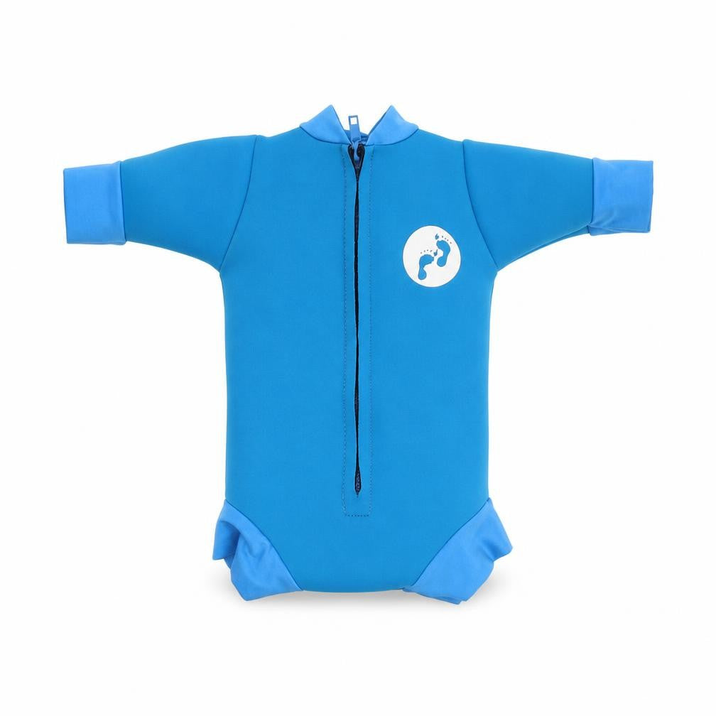 Twobarefeet Boys Blue Polyester Leotard One-Piece One Size Zip - Wetsuit