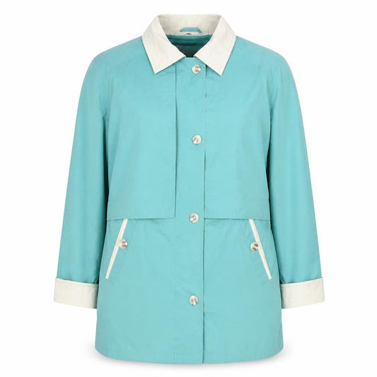 Damart Womens Green Jacket Size 14 Button