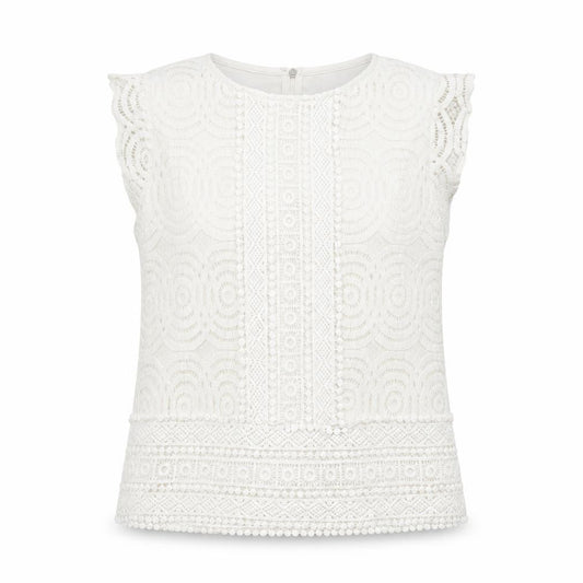 Apricot Womens White Polyamide Basic Tank Size 10 Round Neck