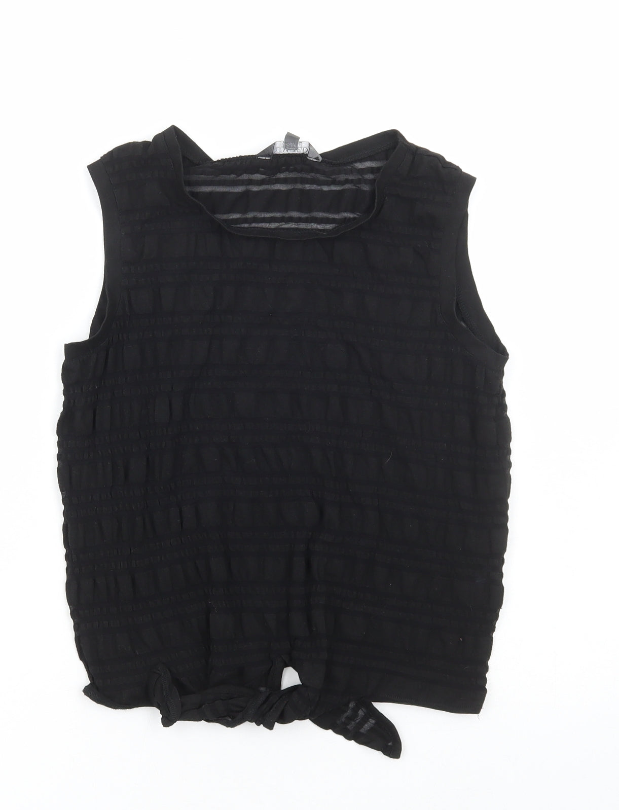 Limited Collection Womens Black Polyester Basic Tank Size 14 Round Neck