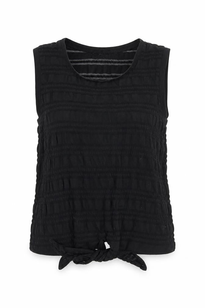Limited Collection Womens Black Polyester Basic Tank Size 14 Round Neck