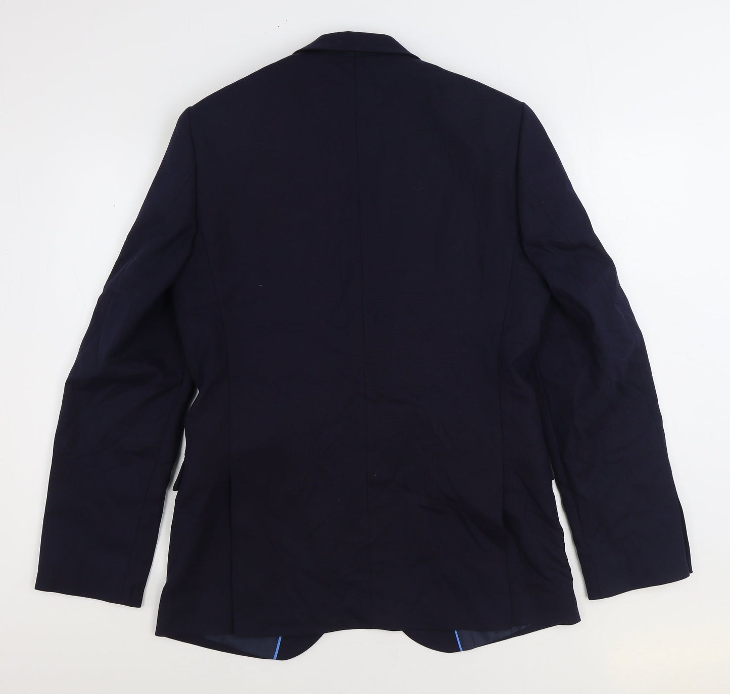 Marks and Spencer Mens Blue Wool Jacket Suit Jacket Size 40