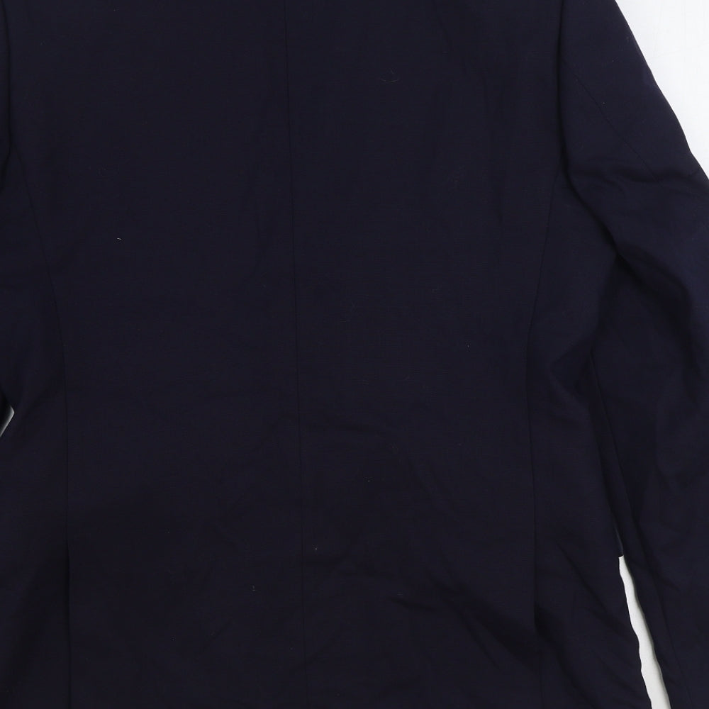 Marks and Spencer Mens Blue Wool Jacket Suit Jacket Size 40