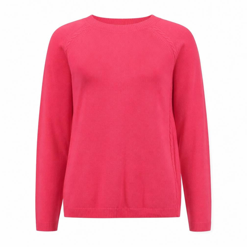 TU Womens Pink Crew Neck Acrylic Pullover Jumper Size 8