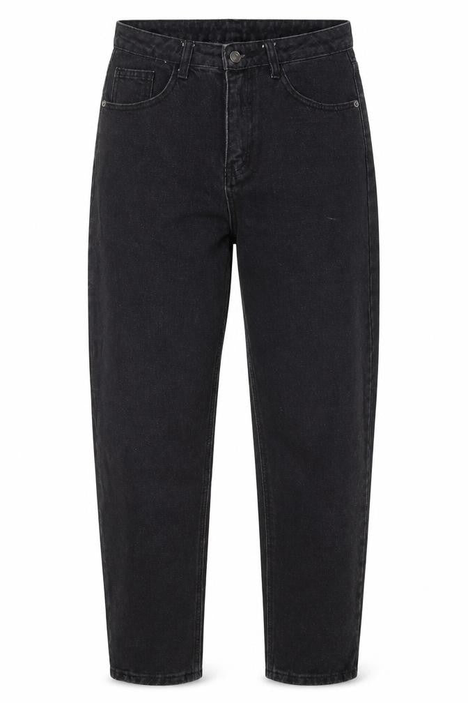 SheIn Womens Black Cotton Mom Jeans Size S L28 in Regular Button