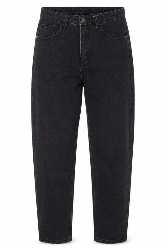 SheIn Womens Black Cotton Mom Jeans Size S L28 in Regular Button