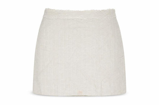 Jesire Womens Grey Geometric Cotton A-Line Skirt Size 10 Zip