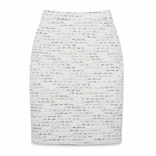 Elegance Womens Grey Cotton Straight & Pencil Skirt Size 10 Zip