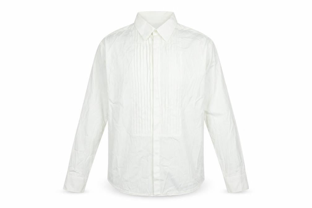 Gap Mens Ivory Cotton Button-Up Size M Collared Button