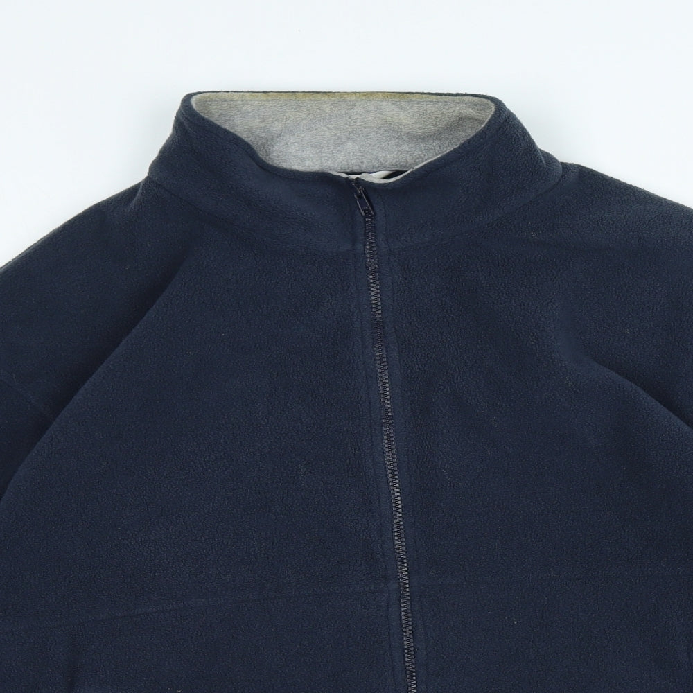 Essentials Mens Blue Jacket Size L Zip