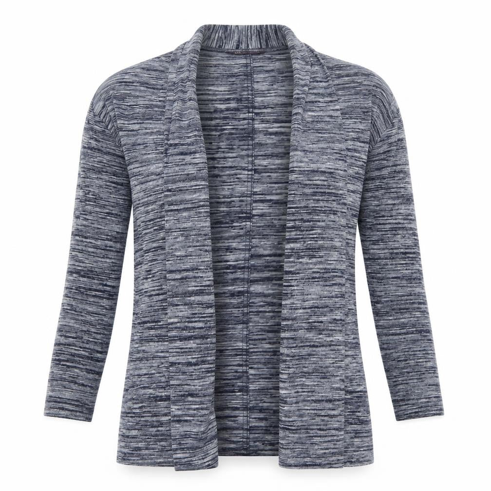 Marks & Spencer Womens Black V-Neck Polyester Cardigan Jumper Size 12