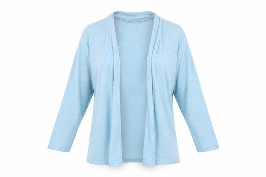 Preworn Womens Blue V-Neck Lyocell Cardigan Jumper Size L