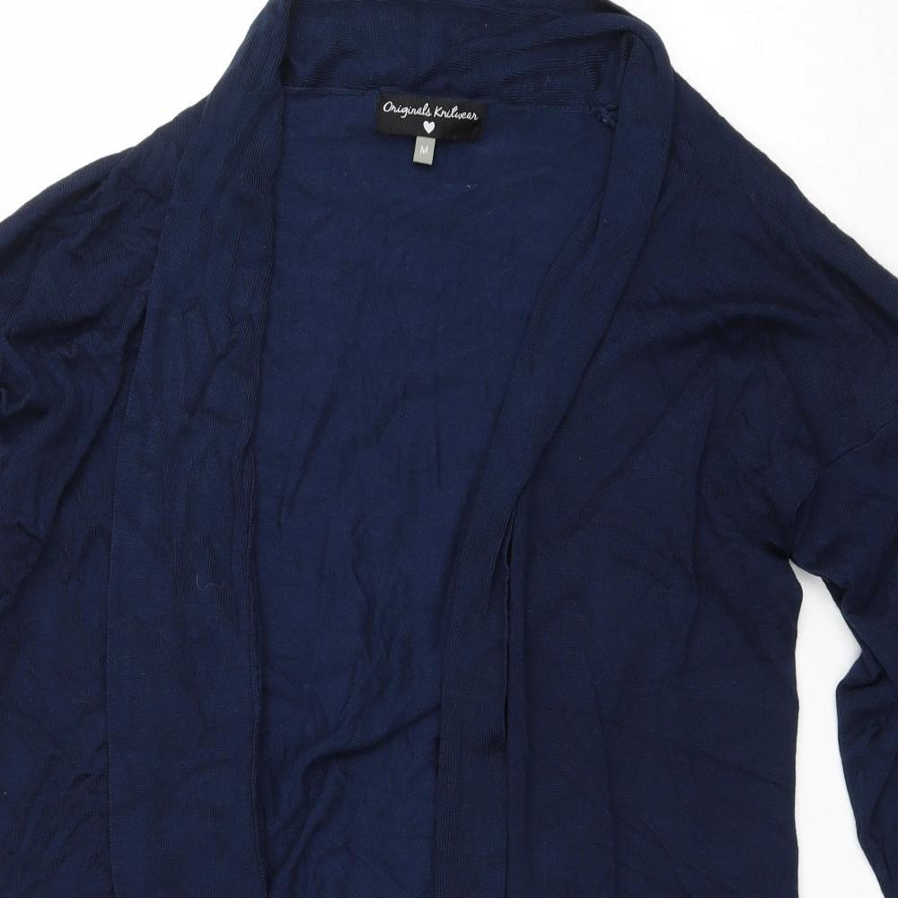 Originals Womens Blue V-Neck Viscose Cardigan Jumper Size M