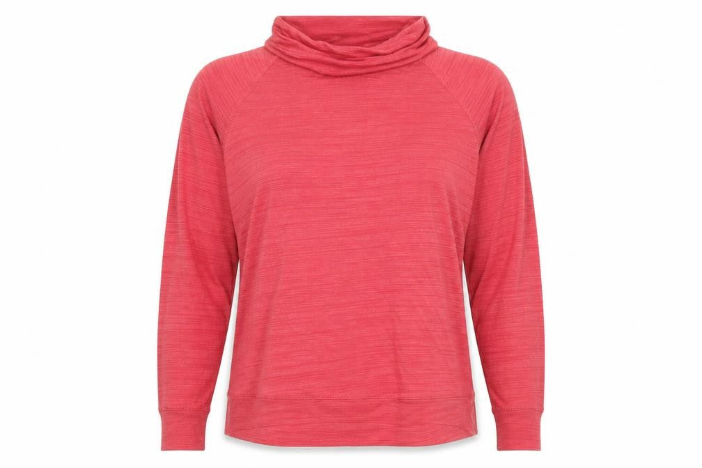NEXT Womens Red Polyester Basic T-Shirt Size 12 Roll Neck