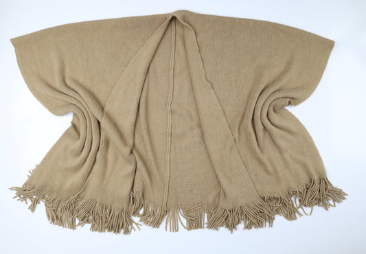 Preworn Brown Polyester Shawl/Wrap