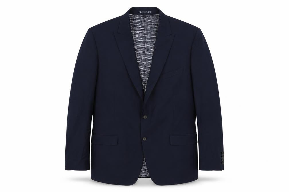 Marks & Spencer Mens Blue Polyester Jacket Suit Jacket Size 44
