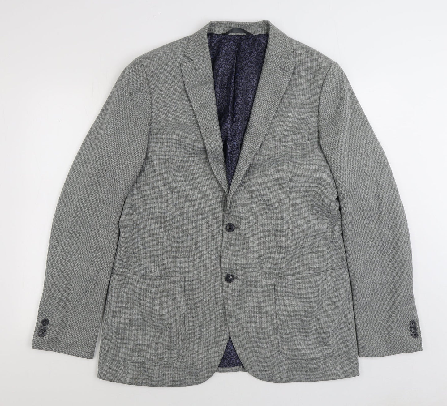 Marks and Spencer Mens Grey Polyester Jacket Suit Jacket Size 42