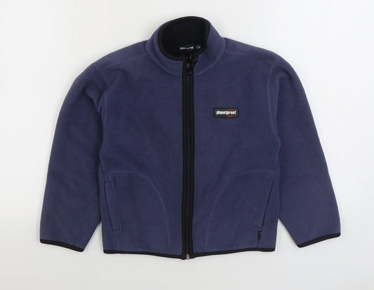 PlanetProof Boys Blue Jacket Size 7-8 Years Zip