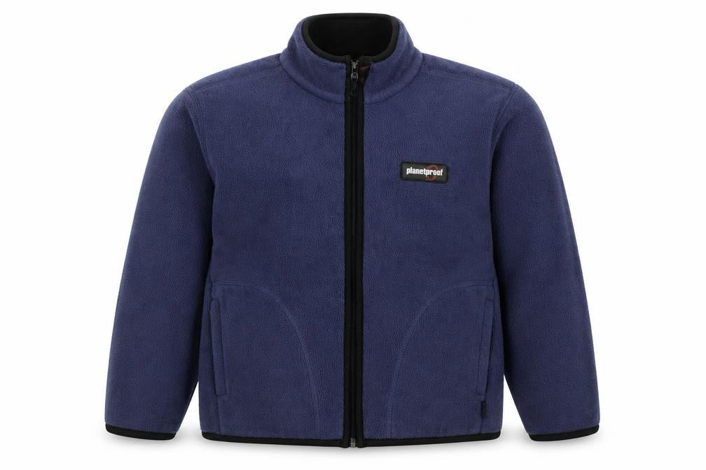 PlanetProof Boys Blue Jacket Size 7-8 Years Zip
