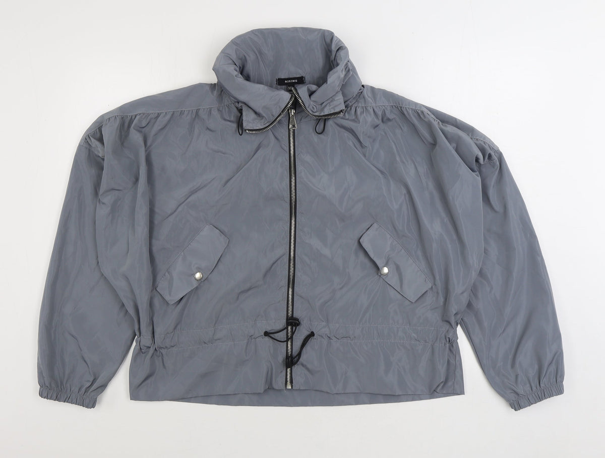 Rising Womens Grey Jacket Size M Zip