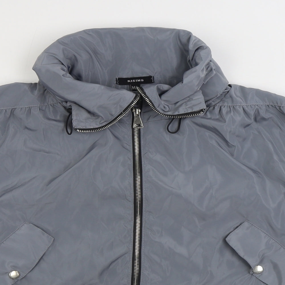 Rising Womens Grey Jacket Size M Zip