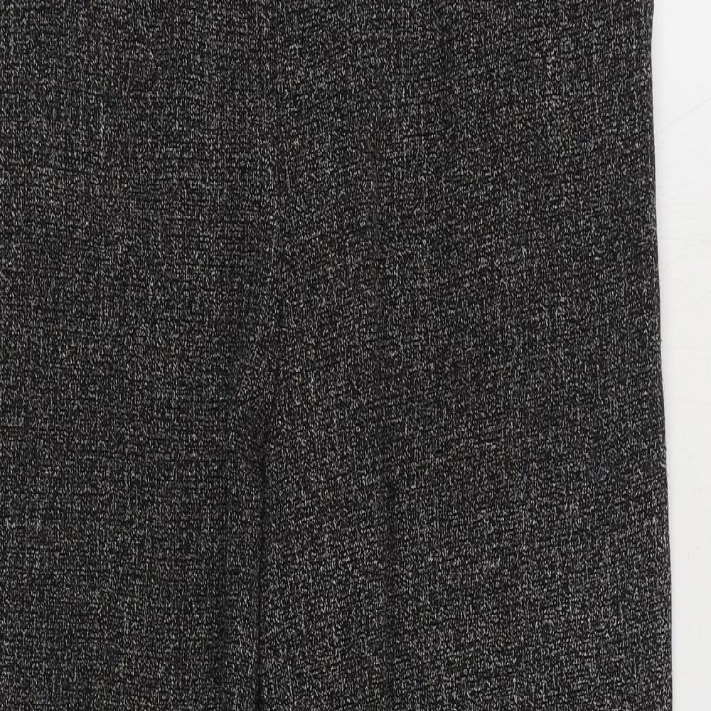 Sukhmani Womens Grey Polyester Trousers Size 10 L28 in Regular