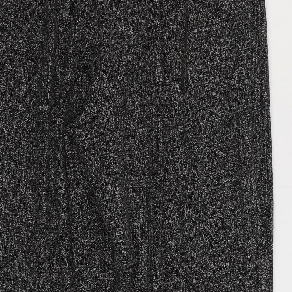 Sukhmani Womens Grey Polyester Trousers Size 10 L28 in Regular