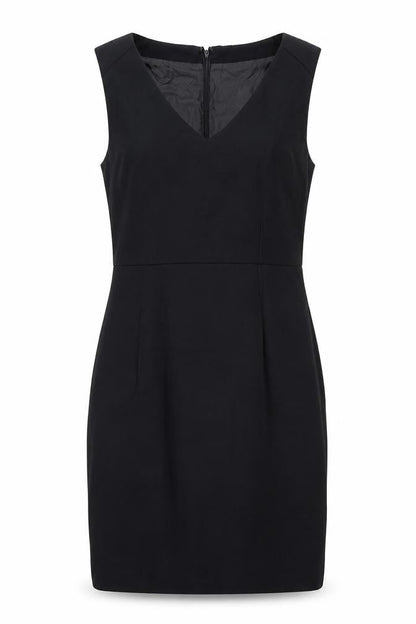 Soaked in Luxury Womens Blue Polyester Sheath Size L V-Neck Zip