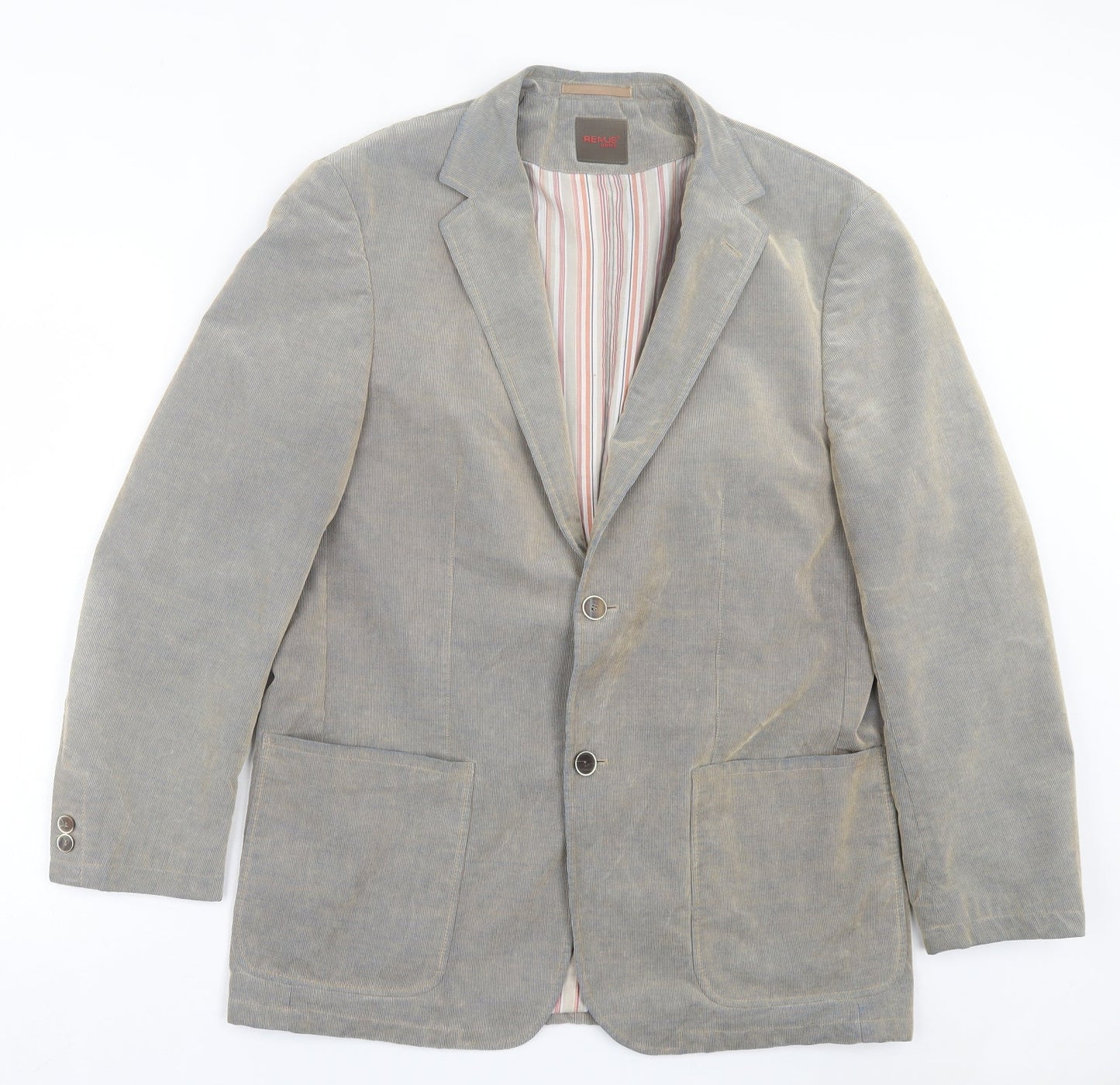 REMUS Mens Green Polyester Jacket Suit Jacket Size 40