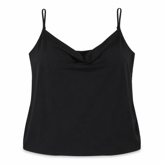 Boohoo Womens Black Polyester Basic Tank Size 20 Cowl Neck