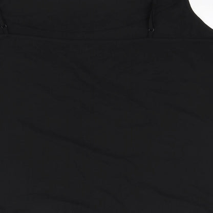 Boohoo Womens Black Polyester Basic Tank Size 20 Cowl Neck