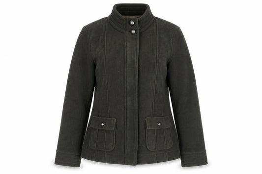 Marks & Spencer Womens Green Jacket Size 14 Zip