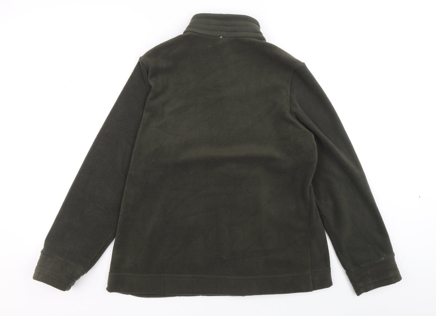 Marks and Spencer Womens Green Jacket Size 14 Zip
