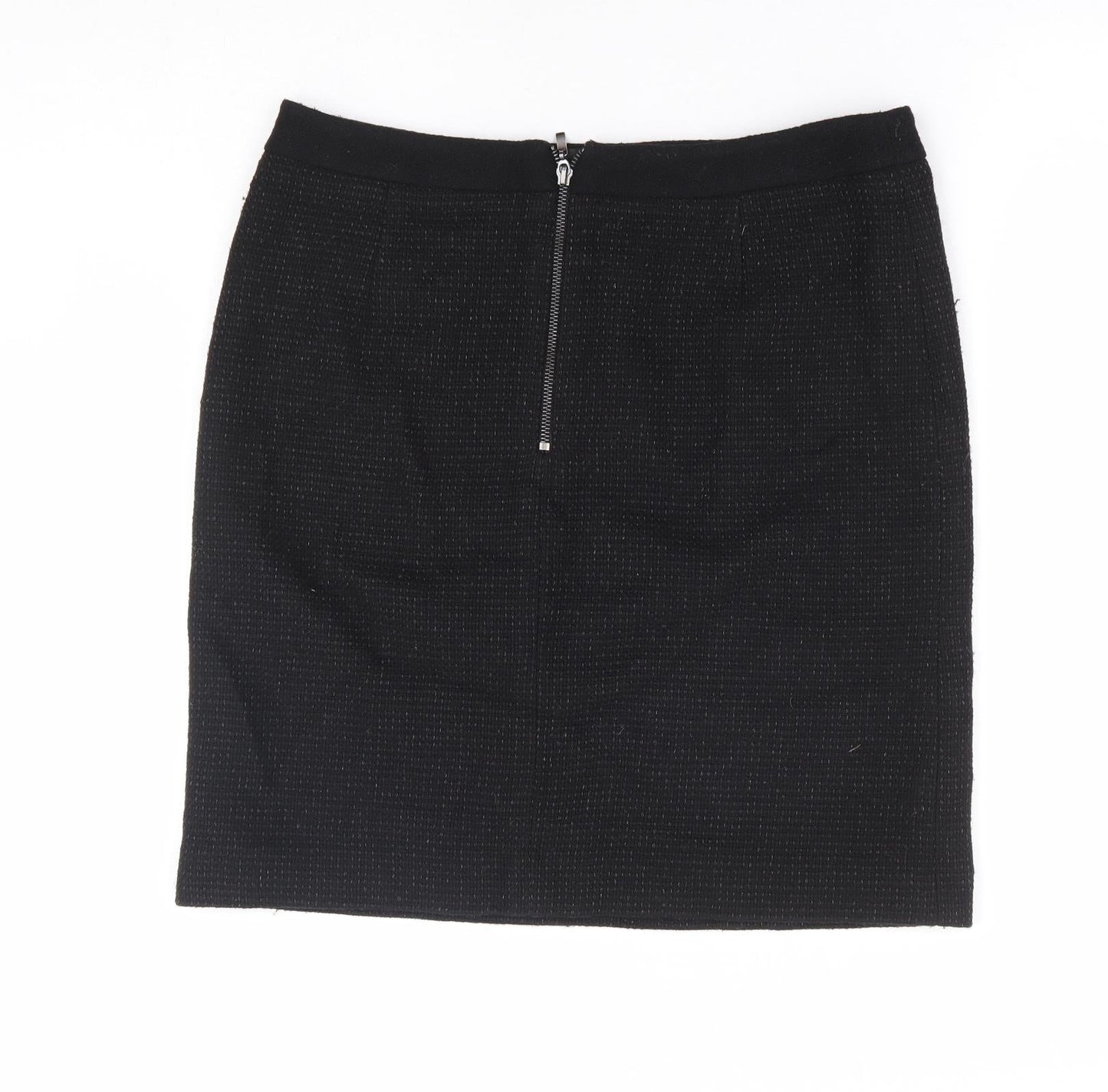 Planet Womens Black Polyester Mini Skirt Size 32 in Zip